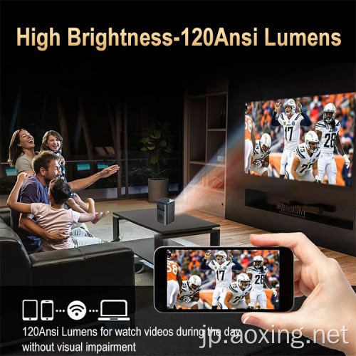 LED Digital Business Wireless Android 4K Miniプロジェクター